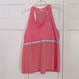 Pink Fila Athletic Top with Built-in Bra